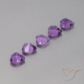 3.58克拉天然紫水晶，心形，VS