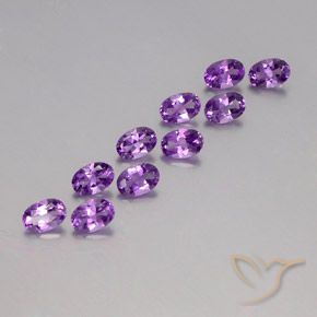 4.12克拉天然紫水晶,椭圆形,VVS-VS