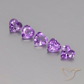 3.39克拉天然紫水晶，心形，VS