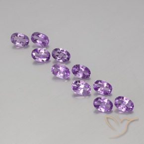 3.95克拉天然紫水晶，椭圆形，VVS-VS