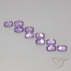 3.95克拉天然紫水晶，椭圆形，VVS-VS