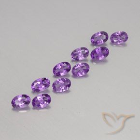 3.97克拉天然紫水晶，椭圆形，VVS-VS