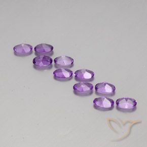 3.97克拉天然紫水晶，椭圆形，VVS-VS