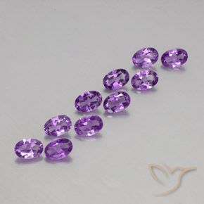 3.97克拉天然紫水晶，椭圆形，VVS-VS