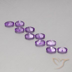 3.97克拉天然紫水晶，椭圆形，VVS-VS