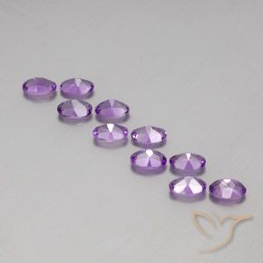 3.89克拉天然紫水晶，椭圆形，VVS-VS