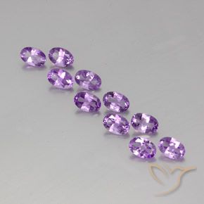 3.99ctw 天然 深紫罗兰 紫水晶, 椭圆形, VVS-VS