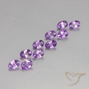 3.99克拉天然紫水晶，椭圆形，VVS-VS