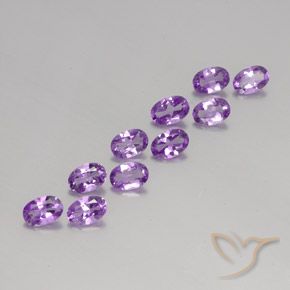 3.64克拉天然紫水晶，椭圆形，VVS-VS
