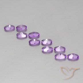 3.64克拉天然紫水晶，椭圆形，VVS-VS