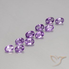 3.75克拉天然紫水晶，椭圆形，VVS-VS