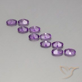 3.92克拉天然紫水晶，椭圆形，VVS-VS