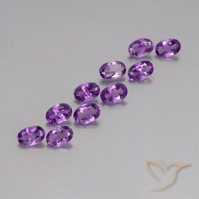 3.88克拉天然紫水晶，椭圆形，VVS-VS