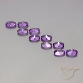 3.84克拉天然紫水晶，椭圆形，VVS-VS