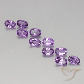 3.79克拉天然紫水晶，椭圆形，VVS-VS