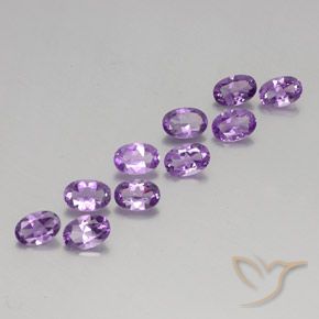 3.79克拉天然紫水晶，椭圆形，VVS-VS