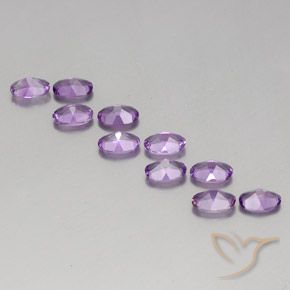 3.79克拉天然紫水晶，椭圆形，VVS-VS