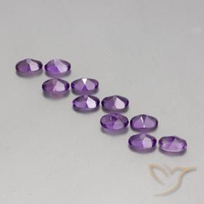 4.06克拉天然紫水晶，椭圆形，VVS-VS