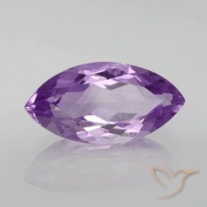 6.27克拉天然紫水晶，榄尖形，VVS-VS