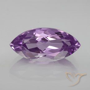 7.67ct 天然 轻中紫 紫水晶, 榄尖形, VVS-VS