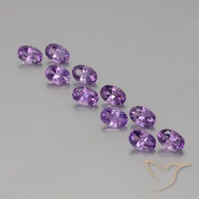 4.05克拉天然紫水晶，椭圆形，VVS-VS