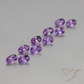 4.05克拉天然紫水晶，椭圆形，VVS-VS