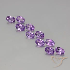 3.91克拉天然紫水晶，椭圆形，VVS-VS