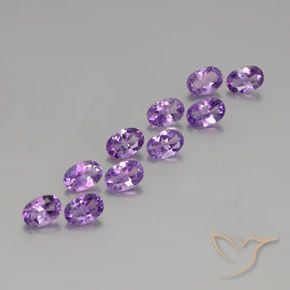 3.91克拉天然紫水晶，椭圆形，VVS-VS