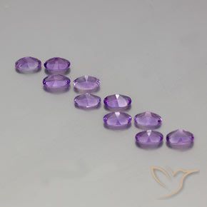 3.91克拉天然紫水晶，椭圆形，VVS-VS