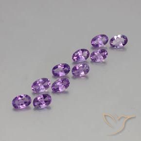 3.75克拉天然紫水晶，椭圆形，VVS-VS