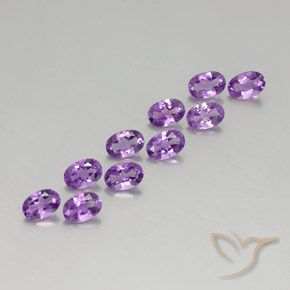 3.82克拉天然紫水晶，椭圆形，VVS-VS
