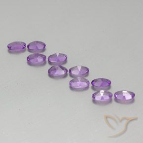 3.94克拉天然紫水晶，椭圆形，VVS-VS