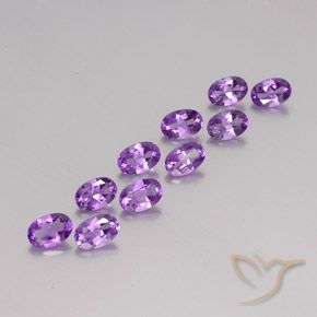 4.18克拉天然紫水晶，椭圆形，VVS-VS