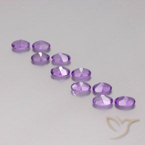 4.18克拉天然紫水晶，椭圆形，VVS-VS