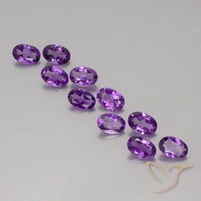 3.86克拉天然紫水晶，椭圆形，VVS-VS