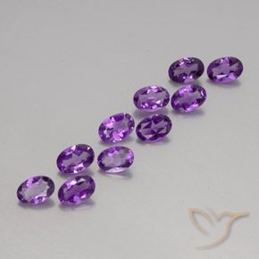 3.86克拉天然紫水晶，椭圆形，VVS-VS