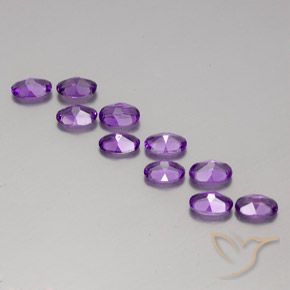 3.86克拉天然紫水晶，椭圆形，VVS-VS