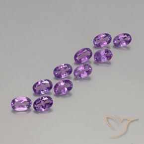 4.05克拉天然紫水晶，椭圆形，VVS-VS