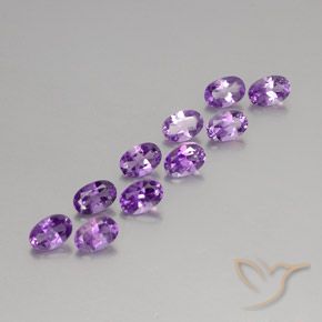 4.12克拉天然紫水晶，椭圆形，VVS-VS