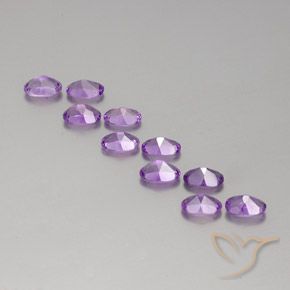 4.12克拉天然紫水晶，椭圆形，VVS-VS