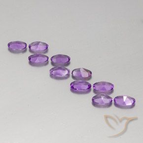 3.45克拉天然紫水晶，椭圆形，VVS-VS