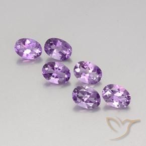 4.29ctw 天然 中紫 紫水晶, 椭圆形, VVS-VS