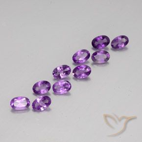 3.70克拉天然紫水晶，椭圆形，VVS-VS