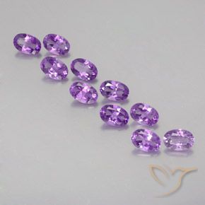 4.10克拉天然紫水晶，椭圆形，VVS-VS
