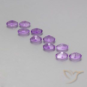 4.10克拉天然紫水晶，椭圆形，VVS-VS