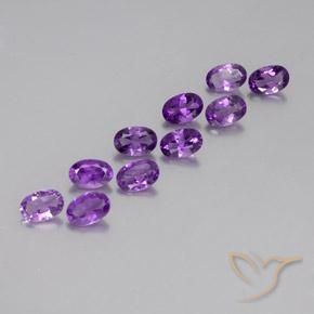 4.00克拉天然紫水晶，椭圆形，VVS-VS