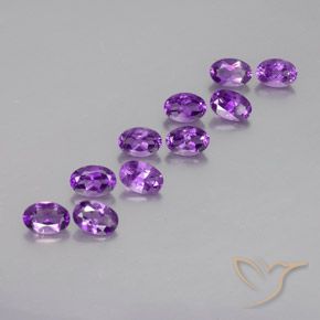 4.64克拉天然紫水晶，椭圆形，VVS-VS