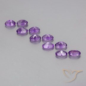 4.64克拉天然紫水晶，椭圆形，VVS-VS