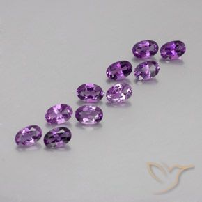 4.05克拉天然紫水晶，椭圆形，VVS-VS