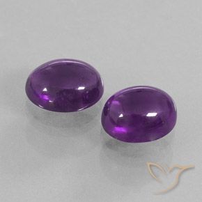 7.43克拉天然紫水晶，椭圆形，透明